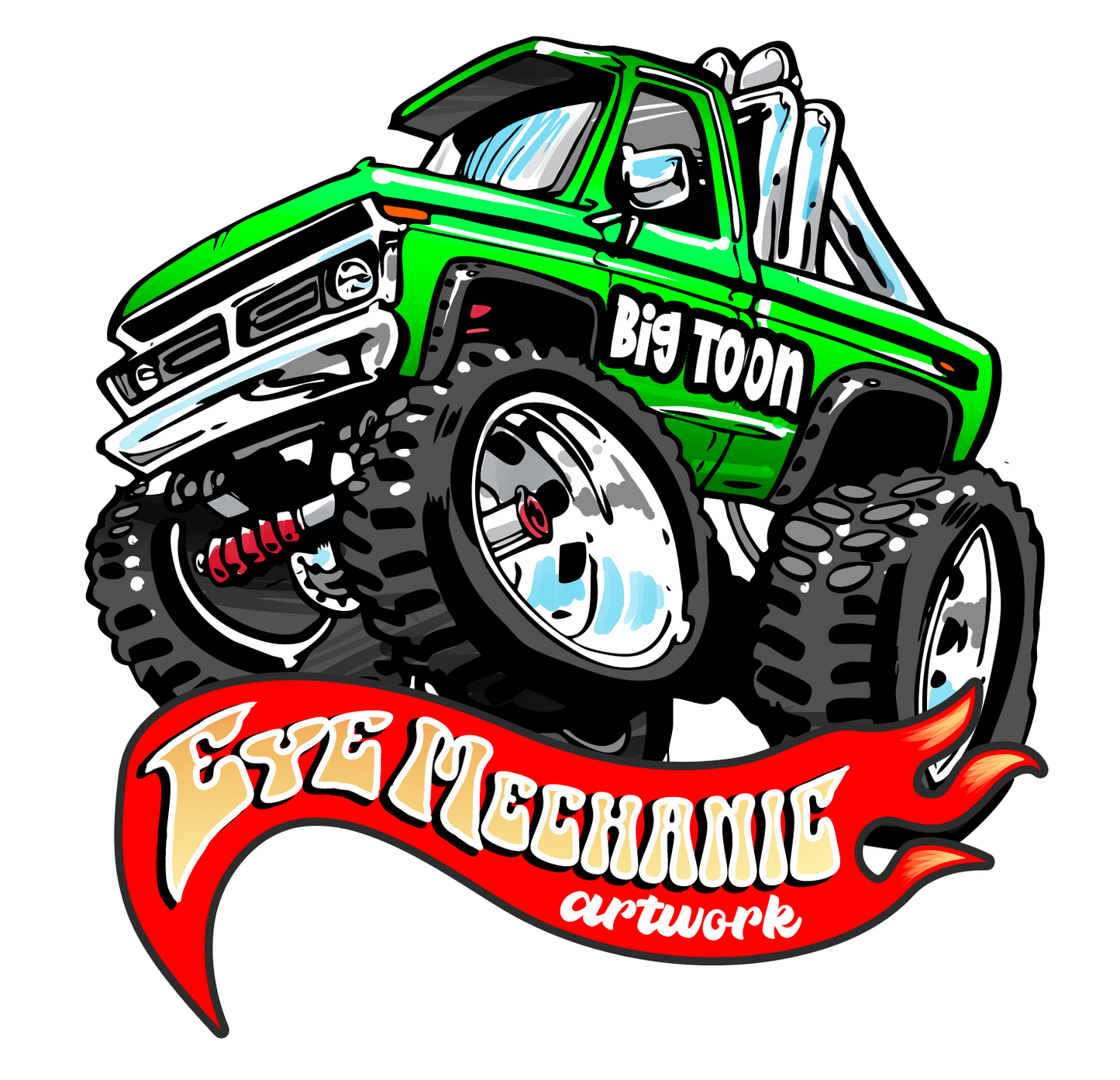 Monster Truck Sticker