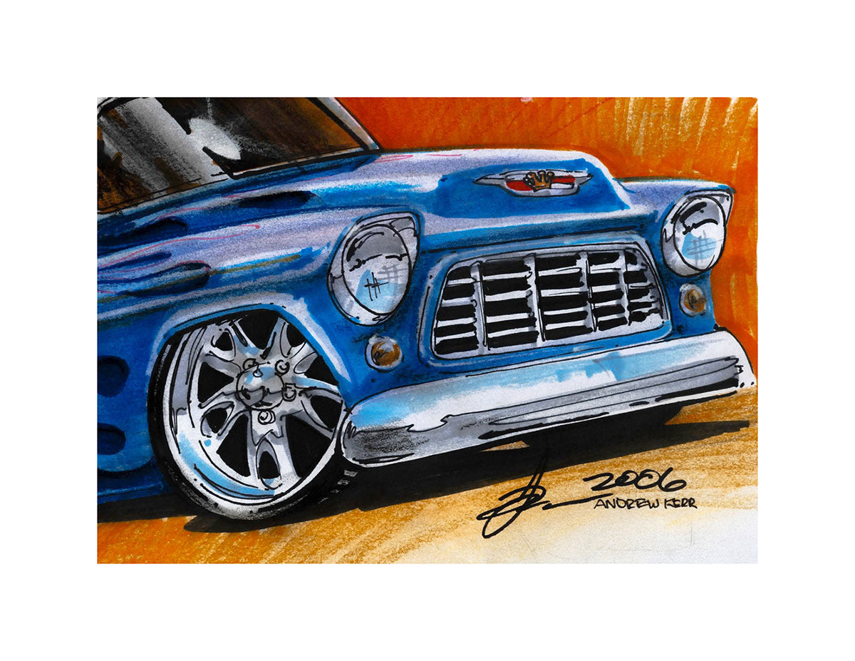 1955-1956 Chevy Truck artwork by Andrew Kerr