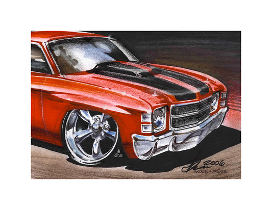 Chevelle SS artwork by Andrew Kerr
