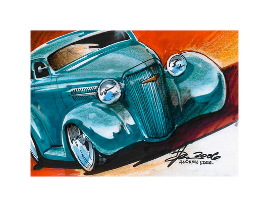 1937 Chevrolet Street Rod artwork by Andrew Kerr