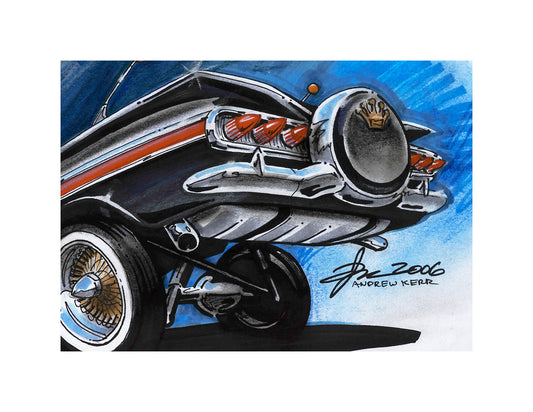 1960 Impala Lowrider artwork by Andrew Kerr