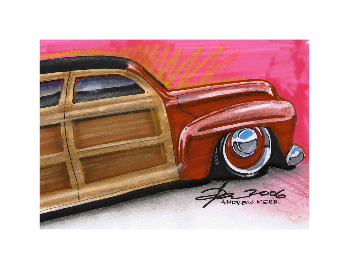 Ford Woody artwork by Andrew Kerr