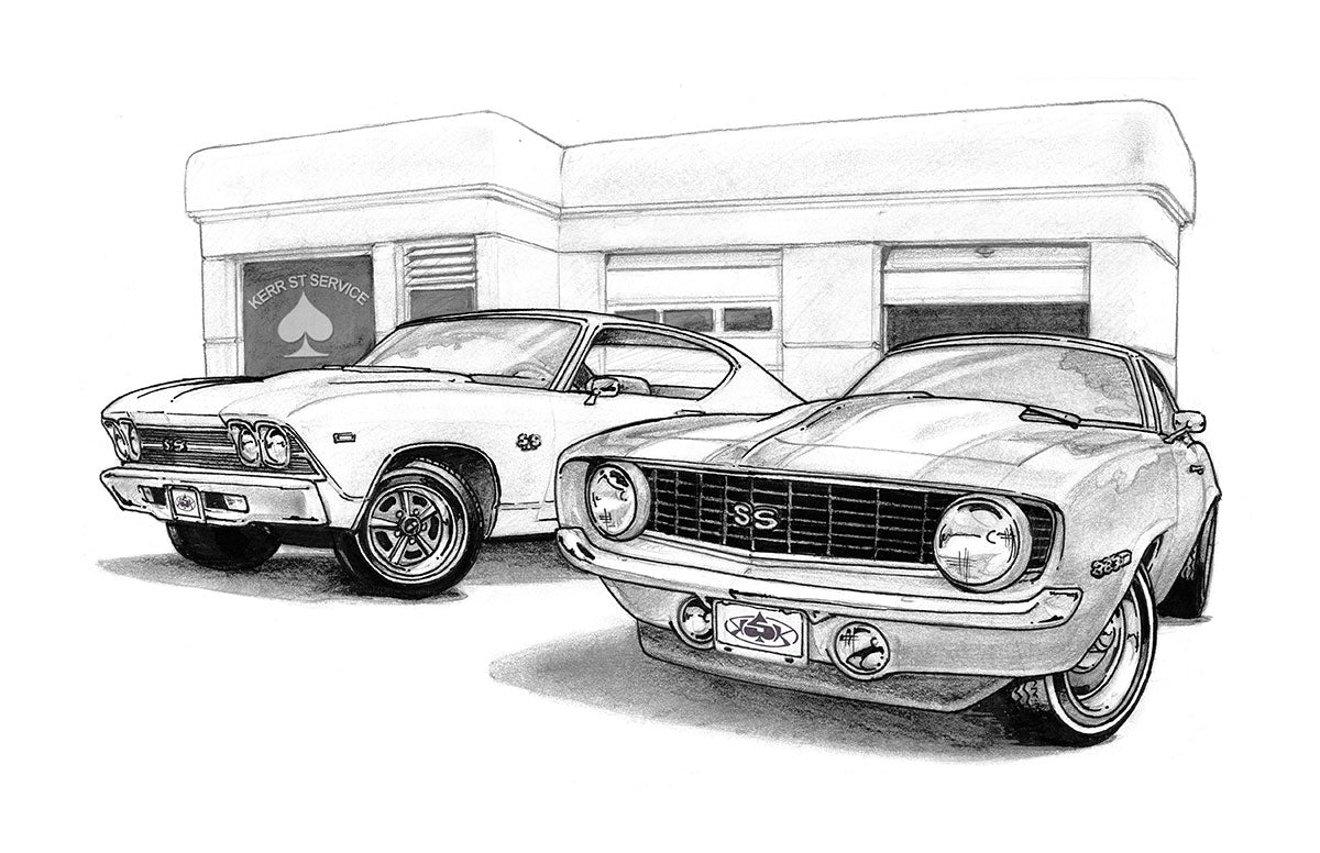 Series One 'SS Garage' - Print/Original Artwork