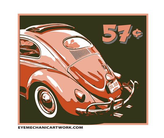 57 VW Stamp Sticker